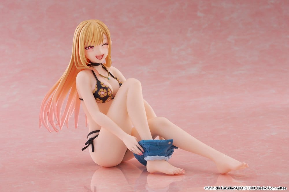 My Dress-Up Darling Figura PVC Desktop Cute Marin Kitagawa (Measured Swimsuit Ver.) Reissue 13 cm