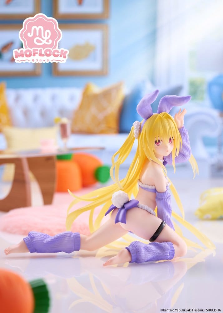 To Love-Ru Darkness Figura PVC MOFLOCK Golden Darkness (Fluffy Bunny Ver.) 13 cm