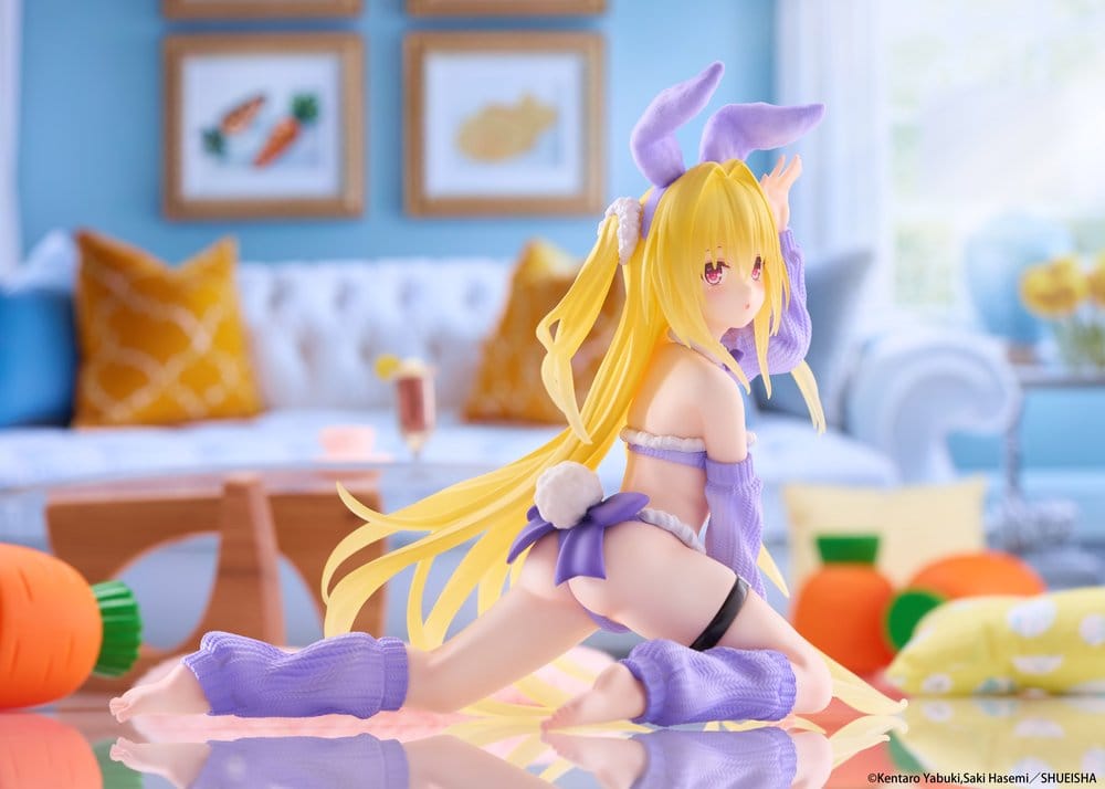 To Love-Ru Darkness Figura PVC MOFLOCK Golden Darkness (Fluffy Bunny Ver.) 13 cm