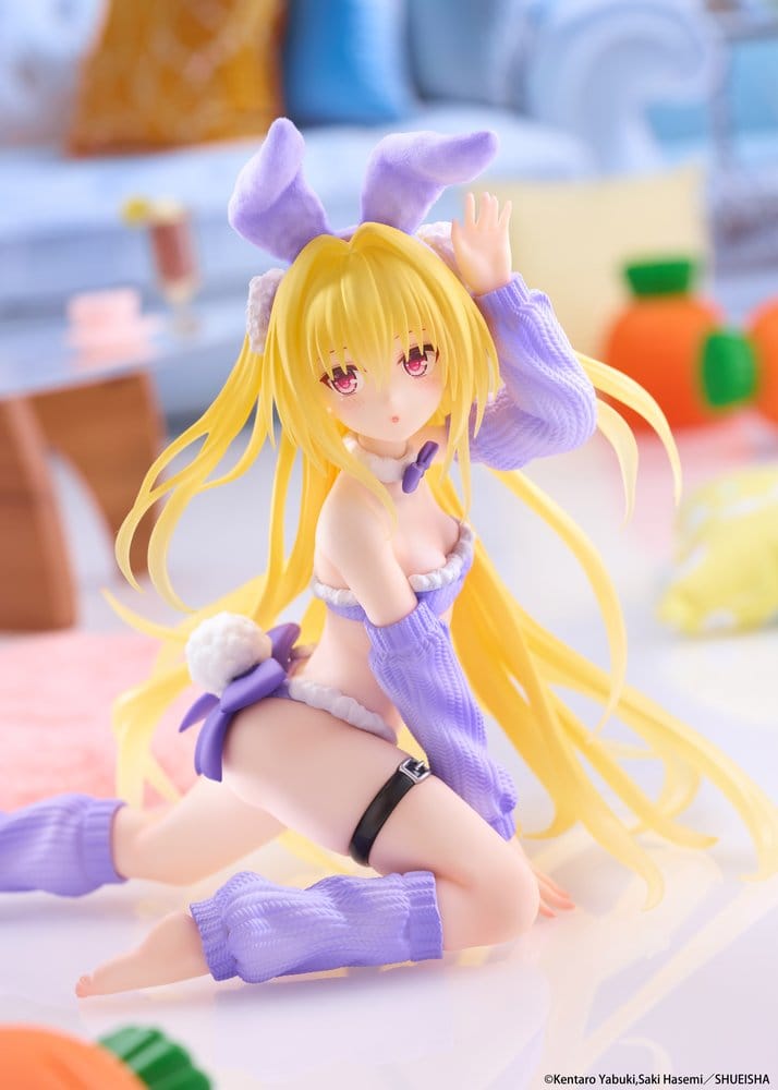 To Love-Ru Darkness Figura PVC MOFLOCK Golden Darkness (Fluffy Bunny Ver.) 13 cm