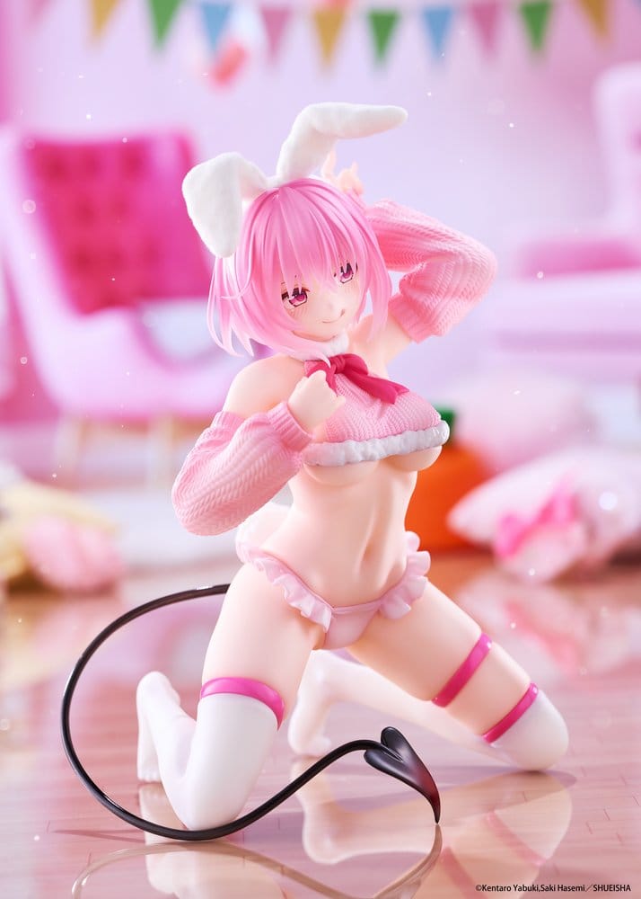 To Love-Ru Darkness Figura PVC MOFLOCK Momo (Fluffy Bunny Ver.) 13 cm