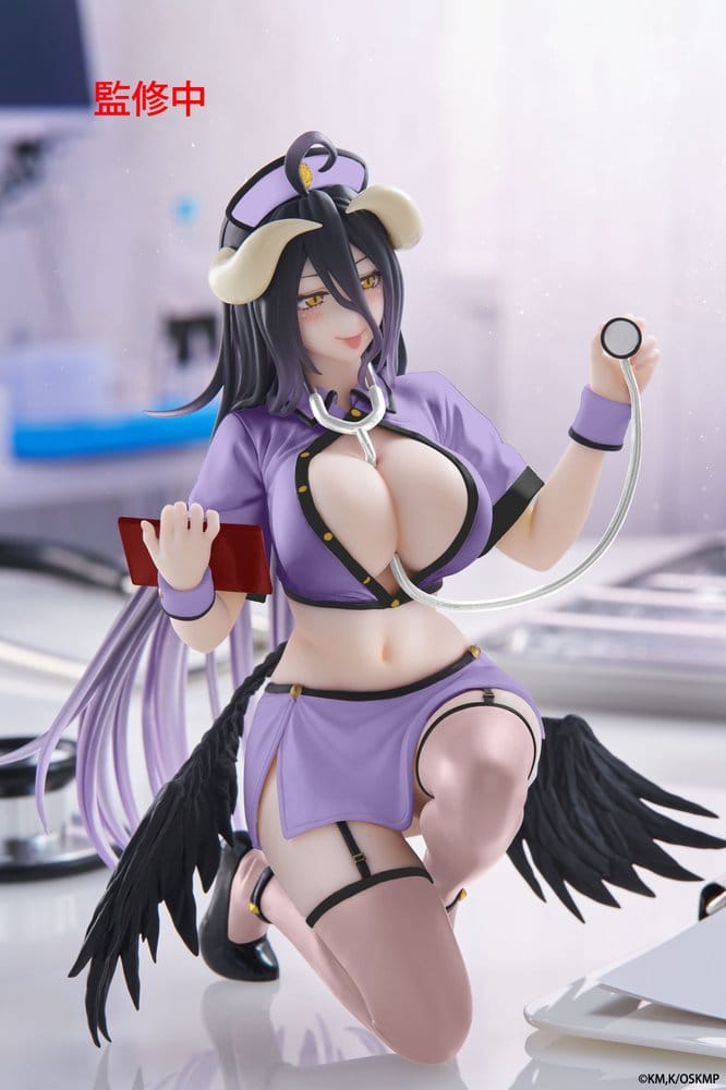 Overlord Figura PVC Desktop Cute Albedo (Nurse Ver.) Renewal 13 cm