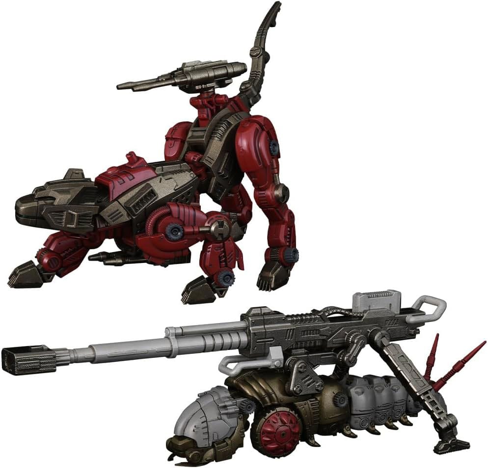 Zoids pack de 2 Maquetas Plastic Model Kits 1/100 RMZ-010 Canoly Molga & Hell Cat Base Guards Sets 20 cm Frikytopia