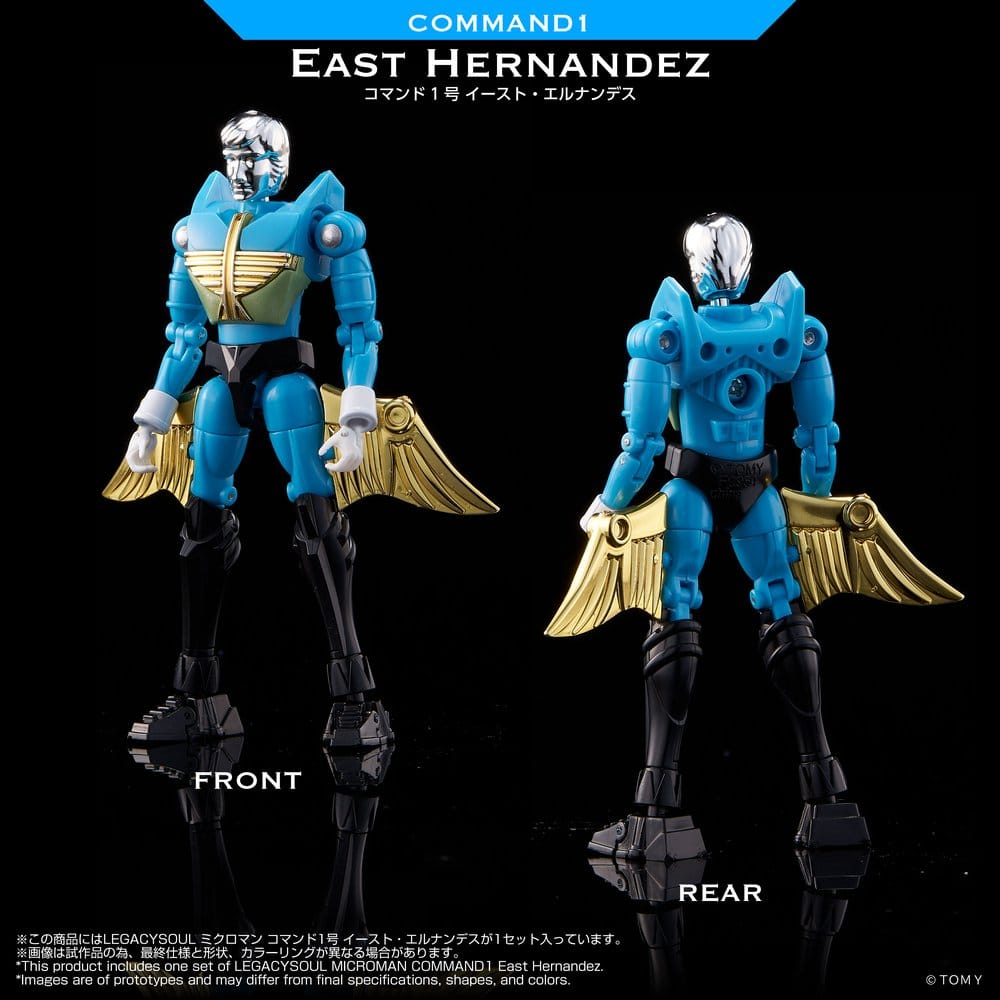 Microman Legacy Soul Figura Command 1 East Hernandez