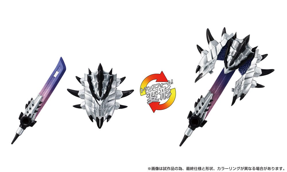 Figura hasbro transformers x monster hunter silver rathalos prime