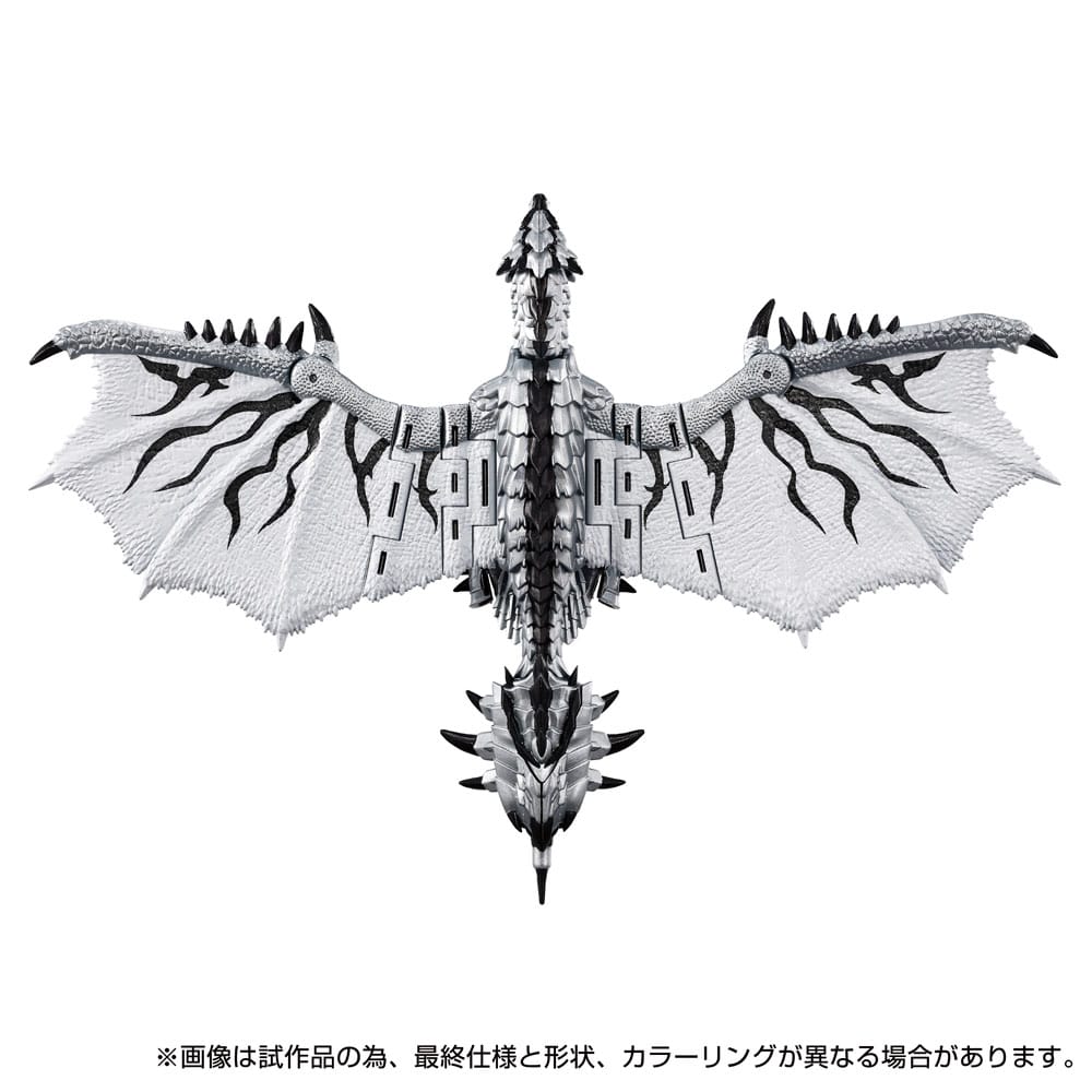 Figura hasbro transformers x monster hunter silver rathalos prime