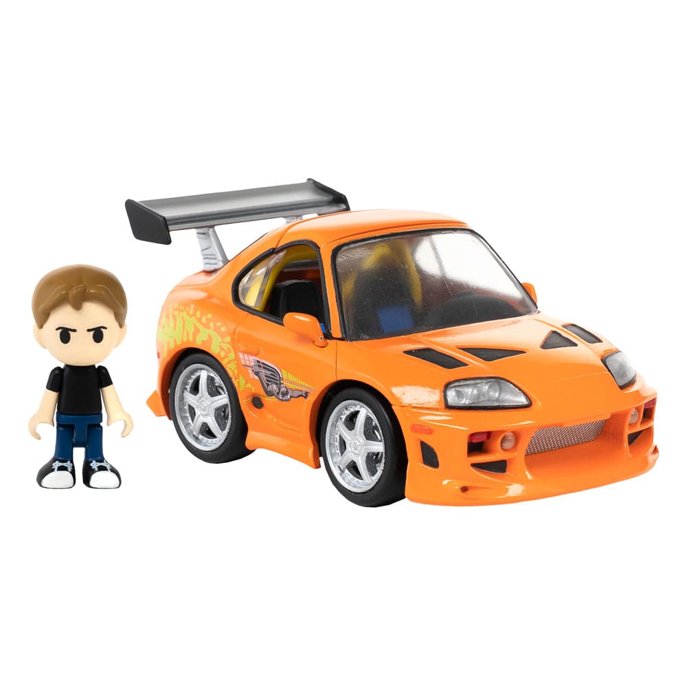 Fast & Furious vehículo con minifigura Q-Village Toyota Supra JZA80 9 cm Frikytopia