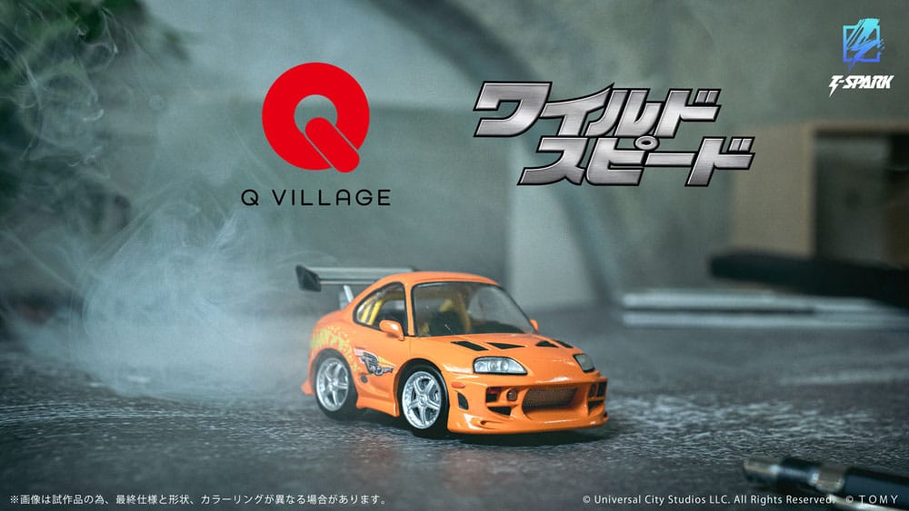 Fast & Furious vehículo con minifigura Q-Village Toyota Supra JZA80 9 cm