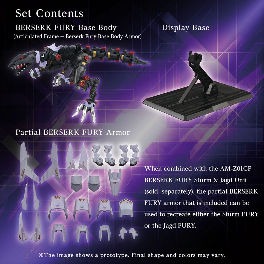 Zoids Maqueta Plastic Model Kit AM-Z01EX Berserk Fury (Elementary Body)