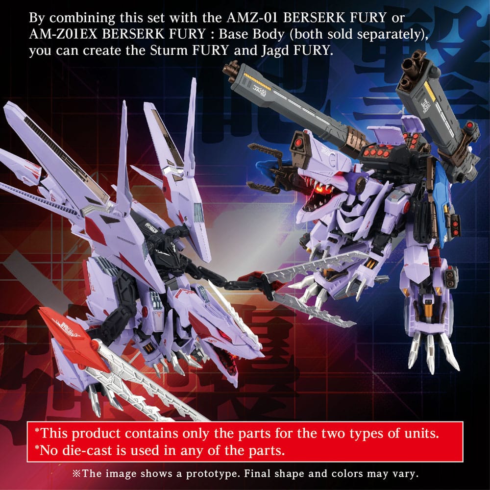 Zoids Accesorios AM-Z01CP Berserk Fury Sturm & Jagd Unit