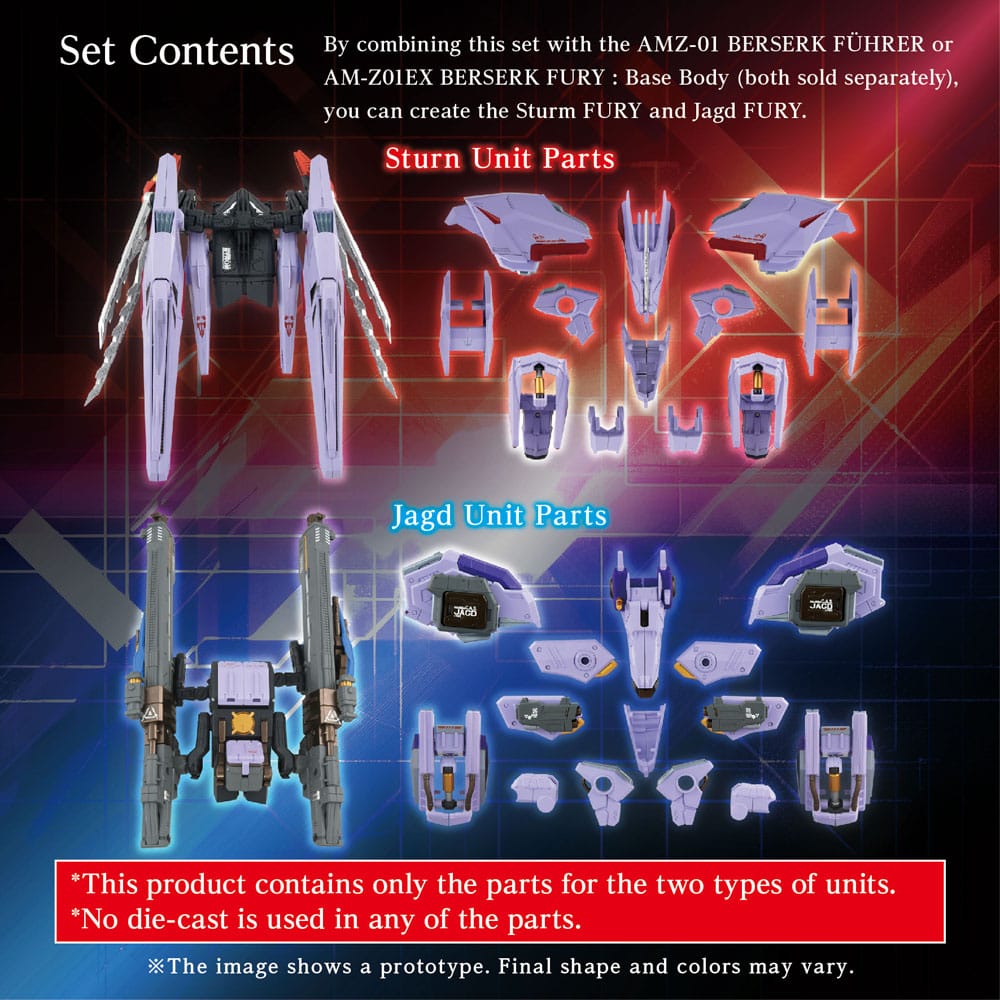 Zoids Accesorios AM-Z01CP Berserk Fury Sturm & Jagd Unit