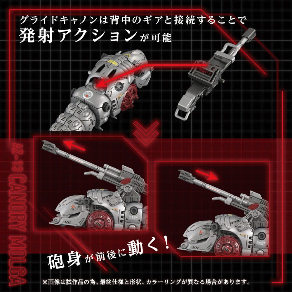 Zoids Maqueta Plastic Model Kit 1/72 AZ-13 Canory Molga 19 cm