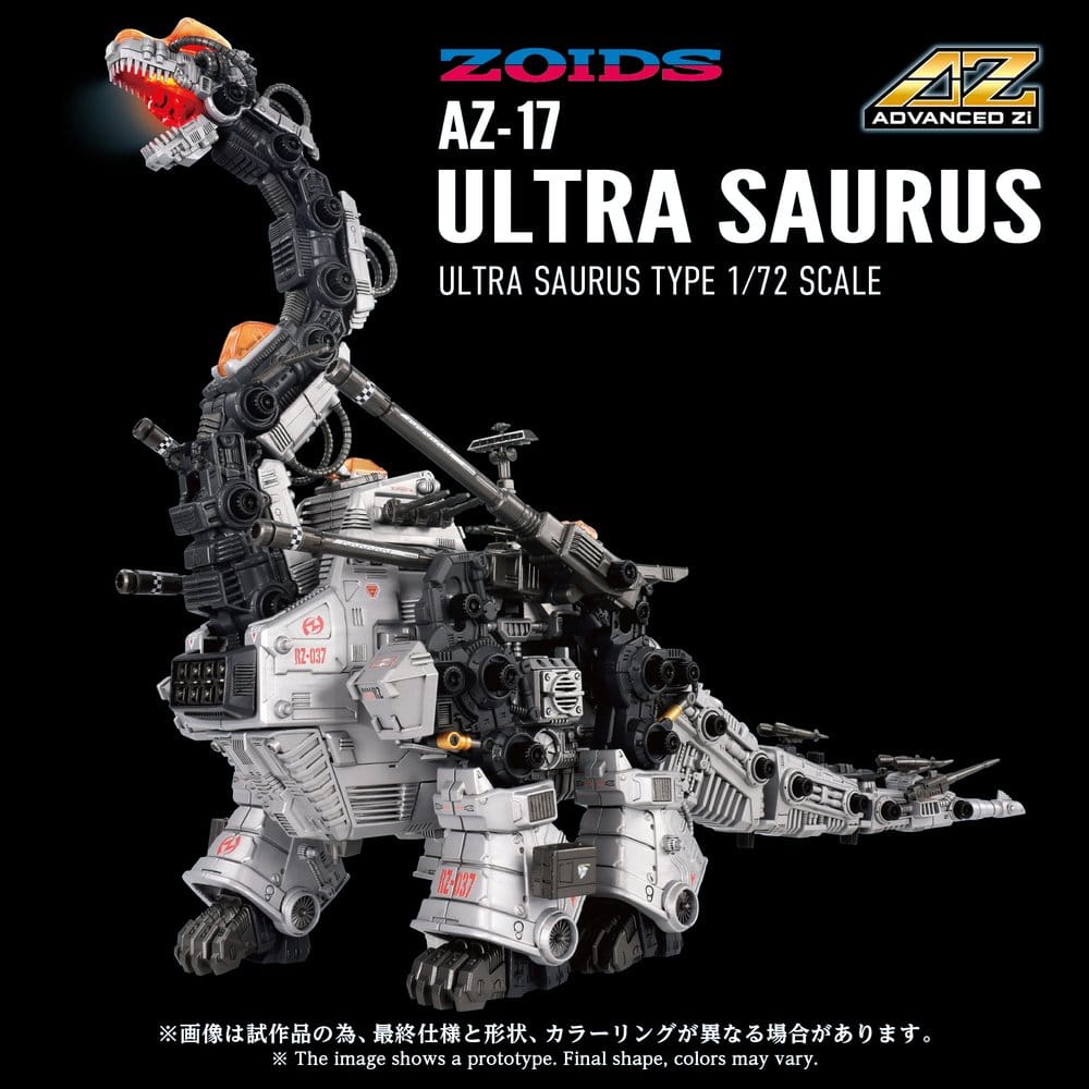 Zoids Maqueta Plastic Model Kit 1/72 AZ-17 Ultra Saurus 58 cm