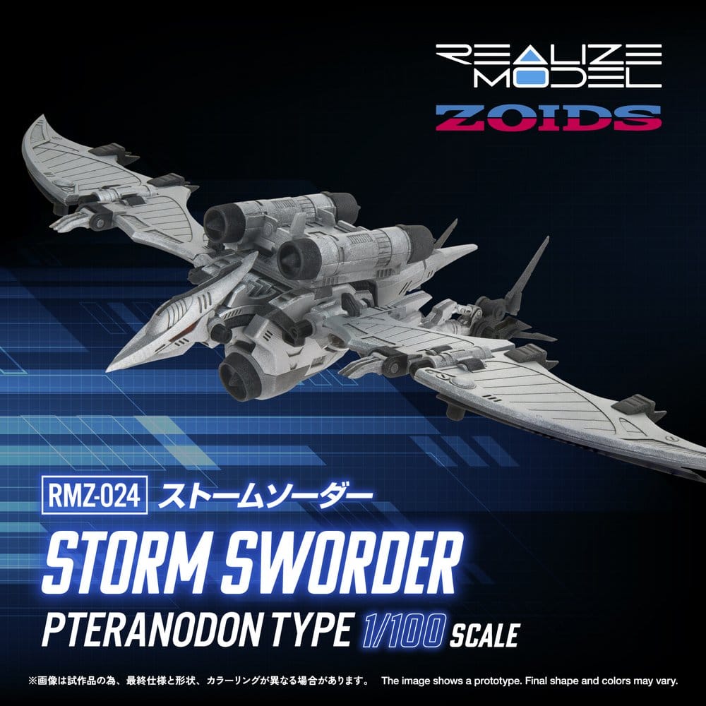 Zoids Maqueta Plastic Model Kit 1/100 RMZ-024 Storm Sworder 11 cm