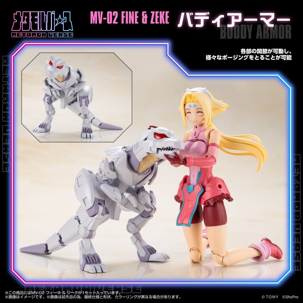 Zoids Maqueta Plastic Model Kit 1/10 MV-02 Fine & Zeke 18 cm