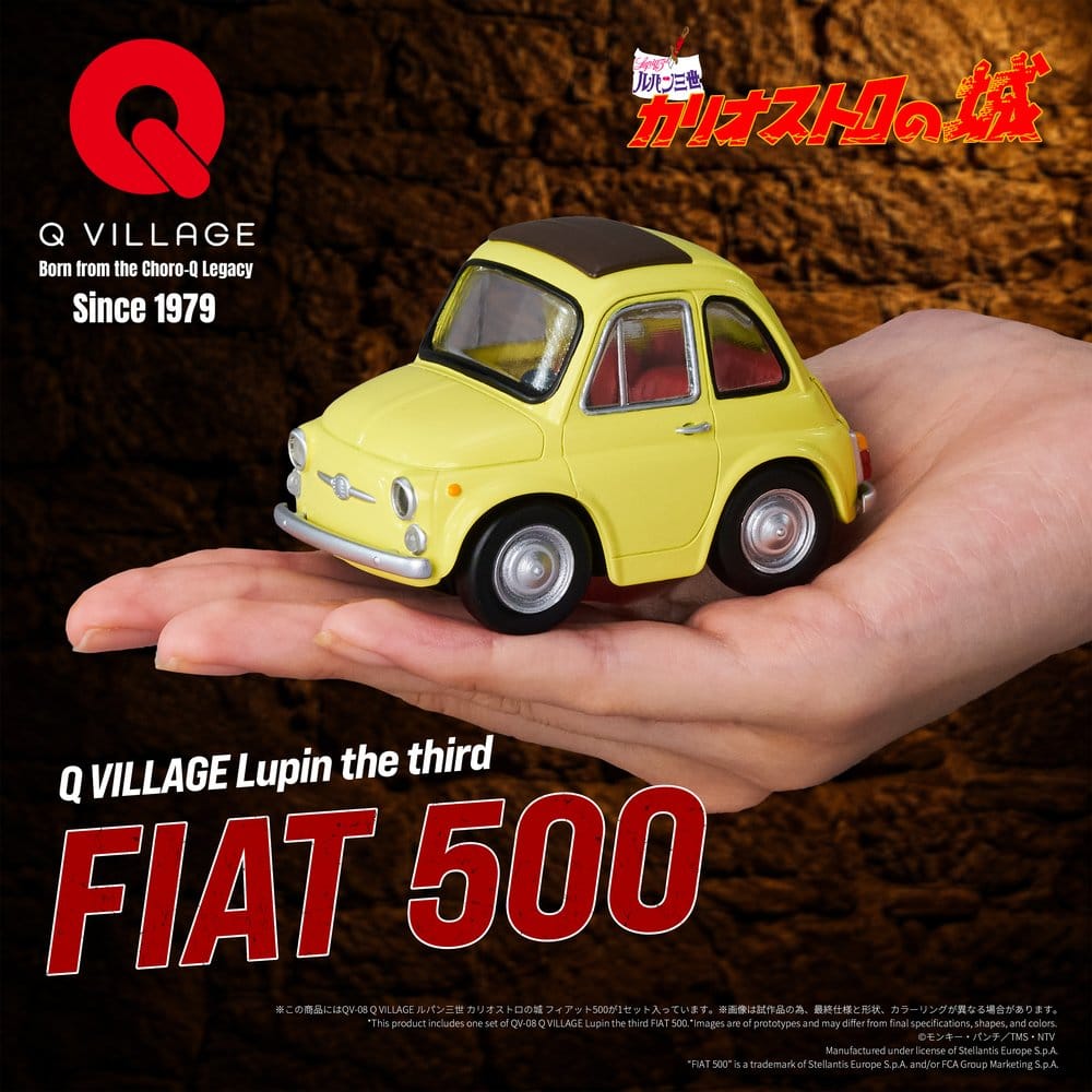 Lupin the Third: The Castle of Cagliostro Figura PVC Q Village QV-08 Fiat 500 8 cm
