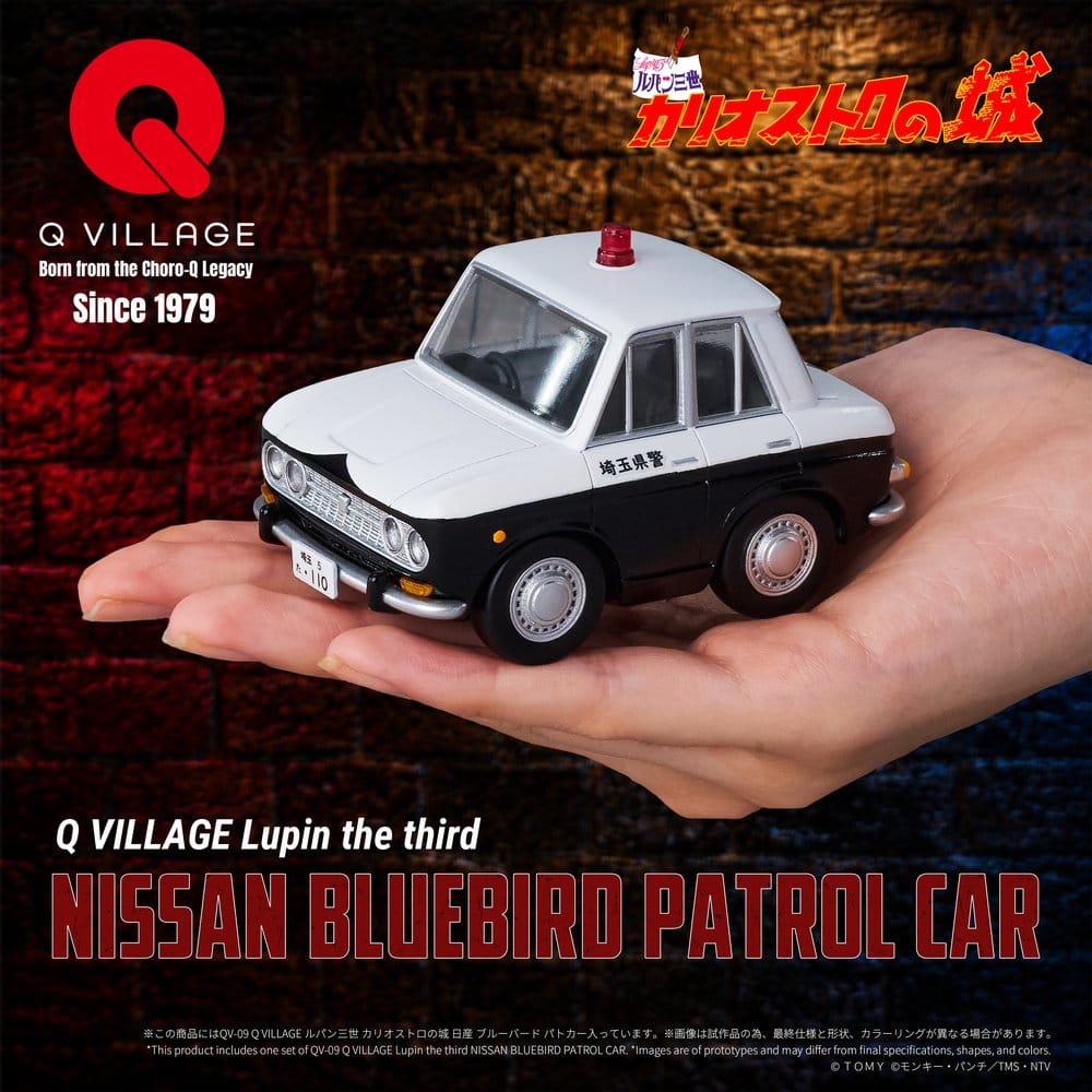 Lupin the Third: The Castle of Cagliostro Figura PVC Q Village Bluebird Patrol Car 9 cm