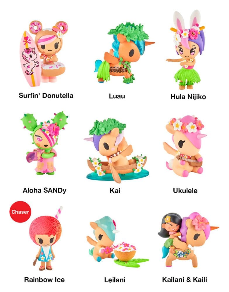 Unicorno Figuras Blind Box Surtido Hawaiian Ohana 7 cm (8) Frikytopia