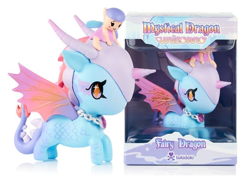 Unicorno Window Box Figura Mystical Dragon Line Fairy Dragon 8 cm