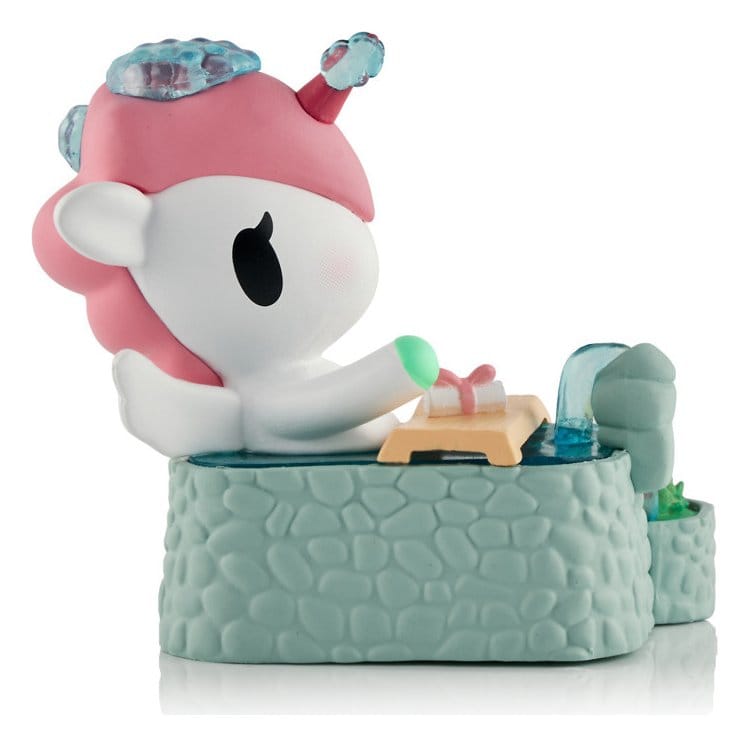 Unicorno Window Box Figura Spa Day Hot Springs Oasis 7 cm
