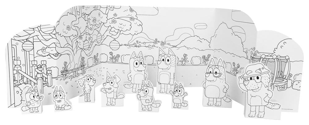 Bluey Set Mundo de colorear y jugar
