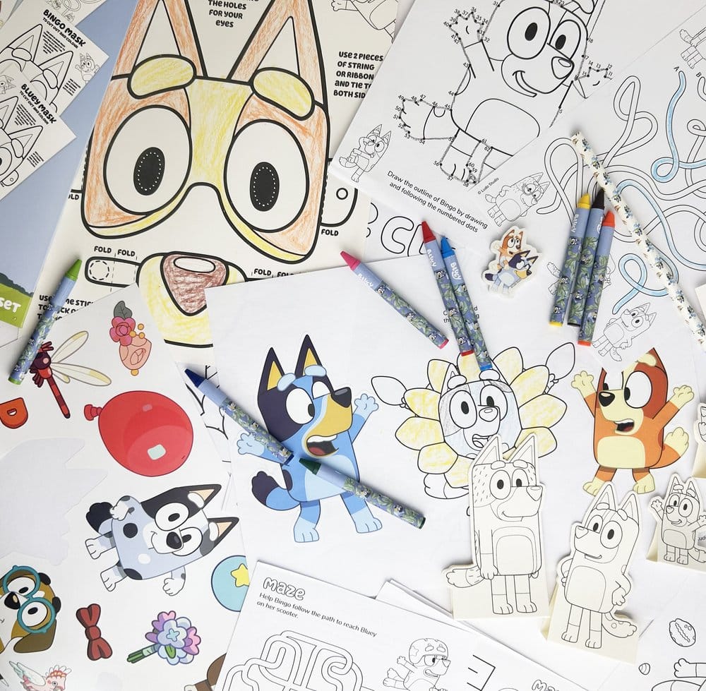 Bluey Set de Pósteres de Juego y Aprendizaje