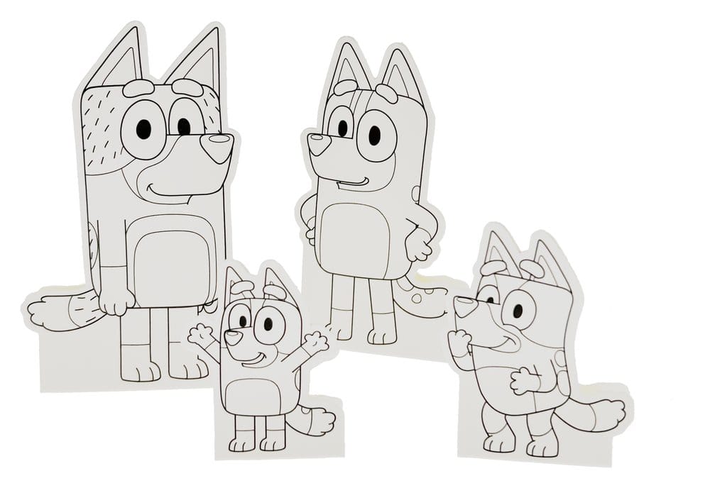 Bluey Set de Pósteres de Juego y Aprendizaje
