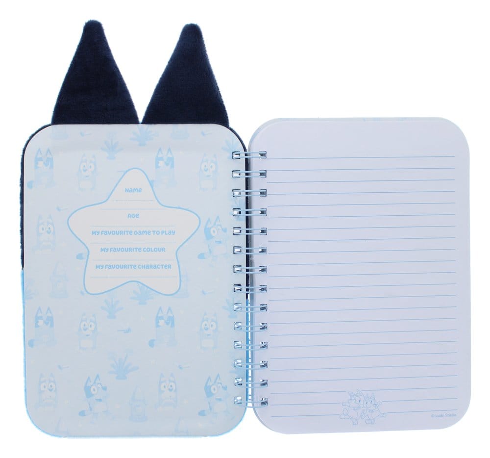 Bluey Libreta de Peluche Azul