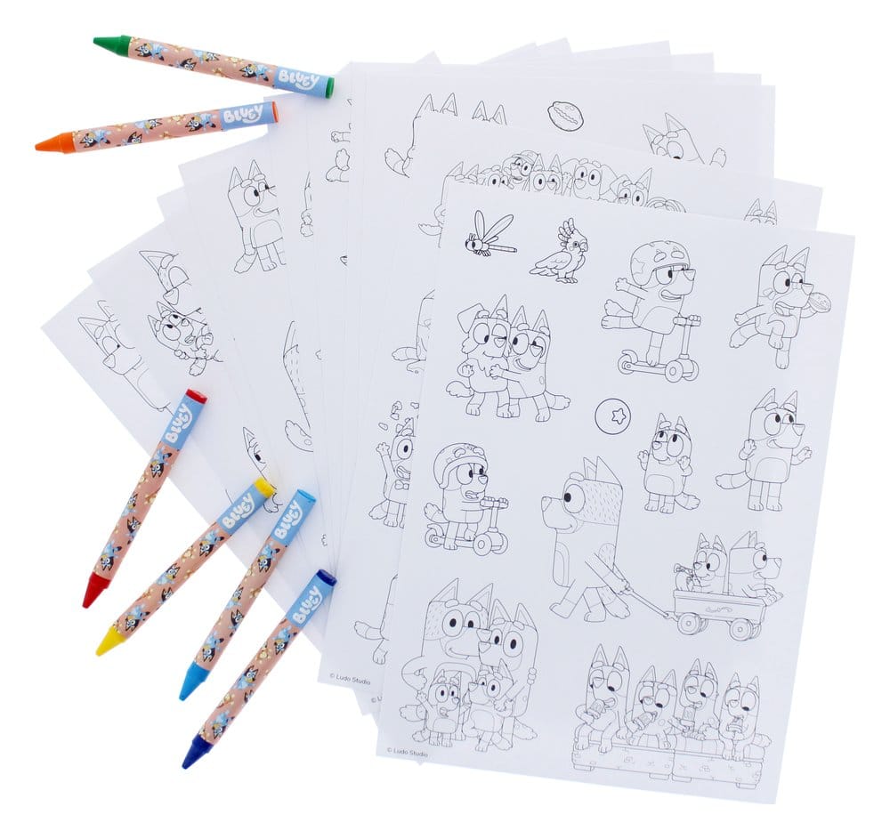 Bluey Set de Colorear con Pegatinas Frikytopia