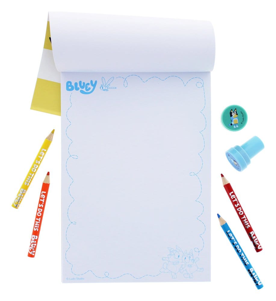 Bluey Set de colorear creativo de 14 piezas