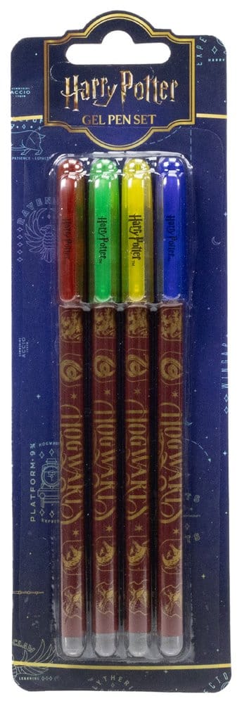 Harry Potter Pack de 4 Bolígrafos de gel Magical Locations Frikytopia