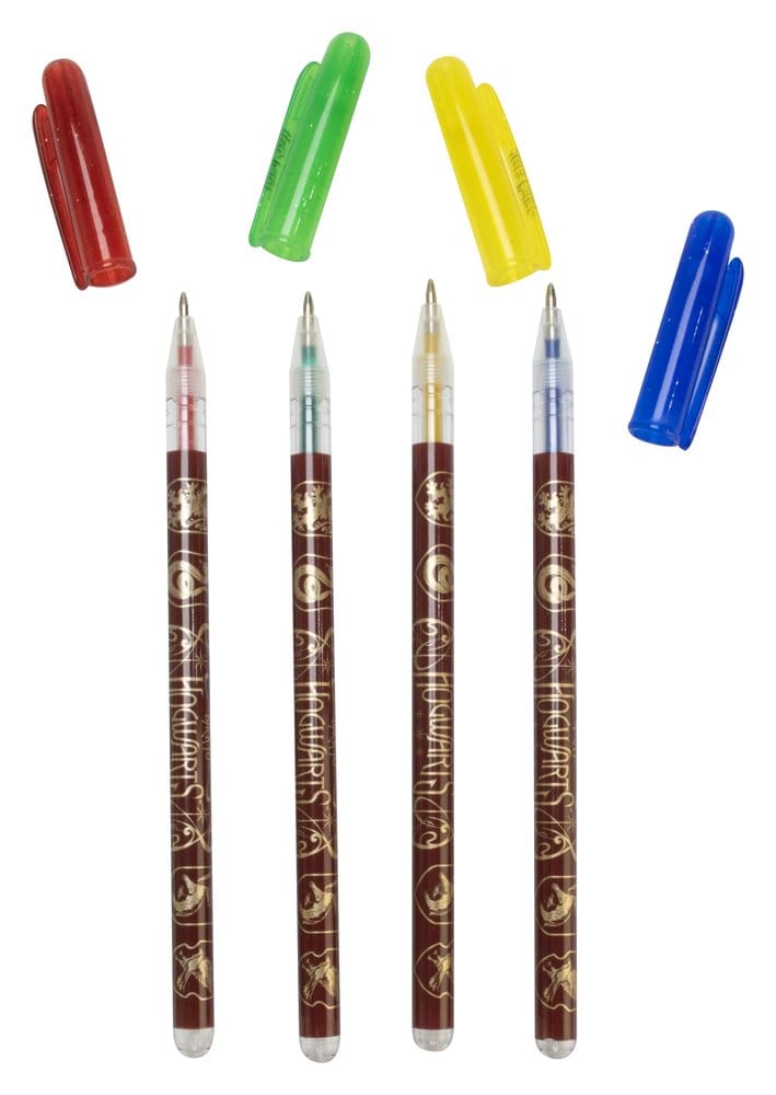 Harry Potter Pack de 4 Bolígrafos de gel Magical Locations