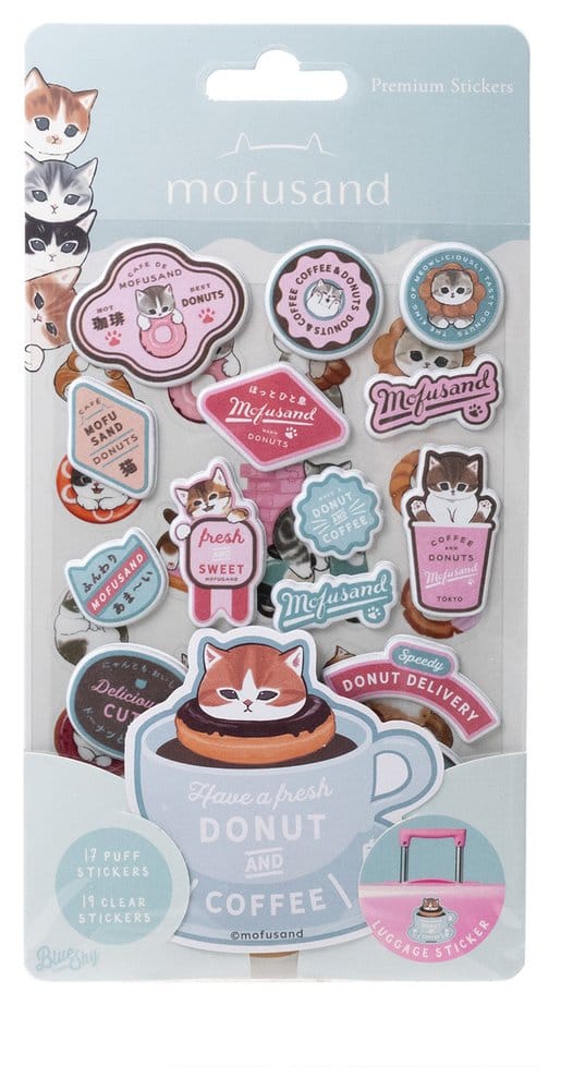 Mofusand Set de pegatinas Premium Frikytopia