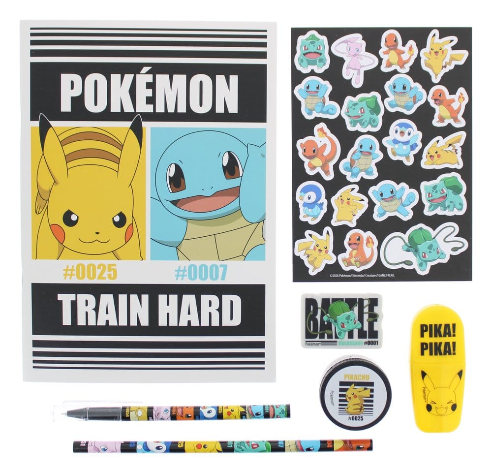 Pokémon Juego de papelería 7 piezas