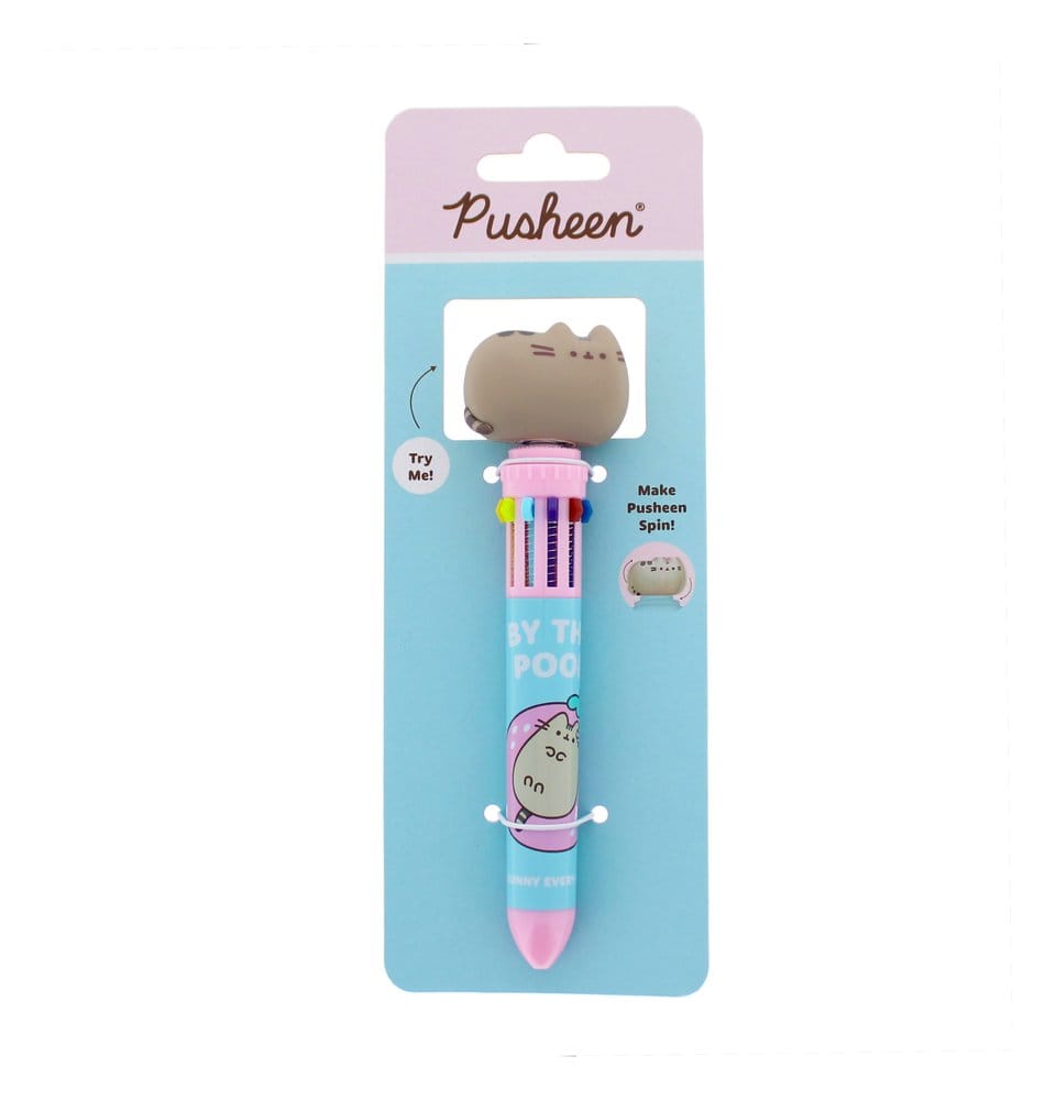Pusheen Bolígrafo Multicolor Spinny By The Pool Azul Frikytopia