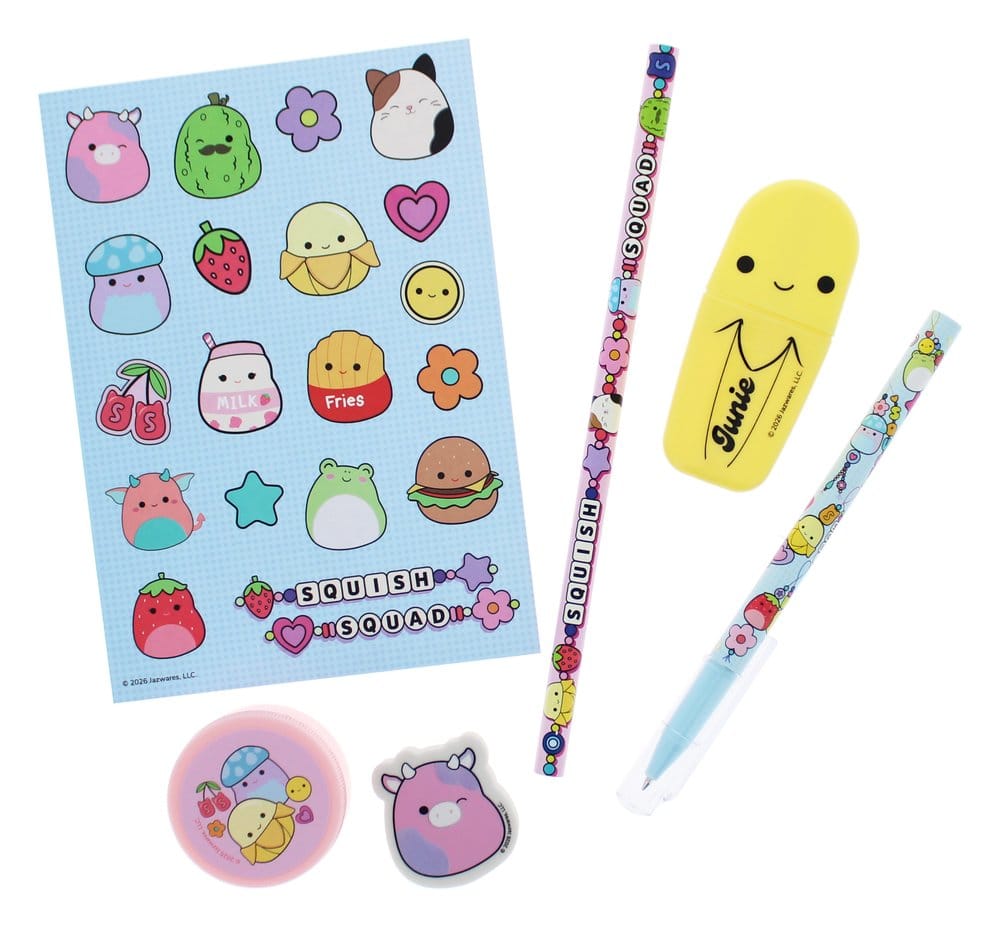 Squishmallows Juego Para Escribir Squish Squad 7 piezas