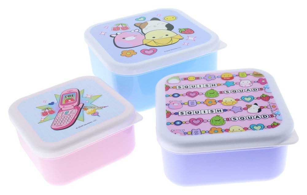 Squishmallows Fiambreras Paquete de 3
