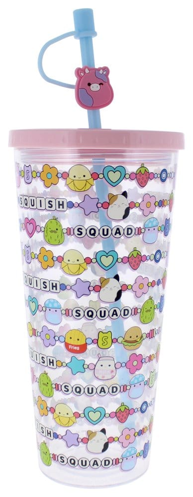 Squishmallows Vaso con Paja Squish Squad 700 ml Frikytopia