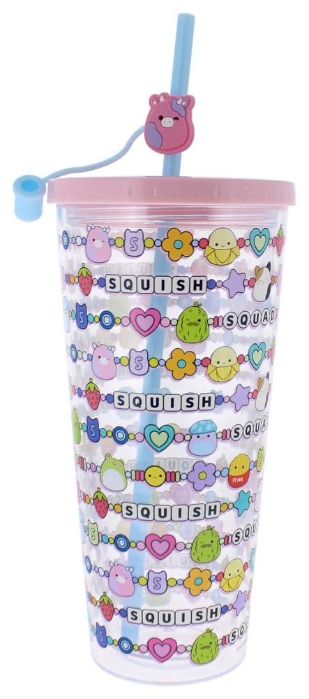 Squishmallows Vaso con Paja Squish Squad 700 ml
