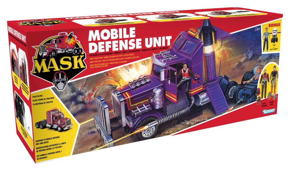 M.A.S.K. Wave 1 Vehículo Mobile Defense Unit Limited Edition