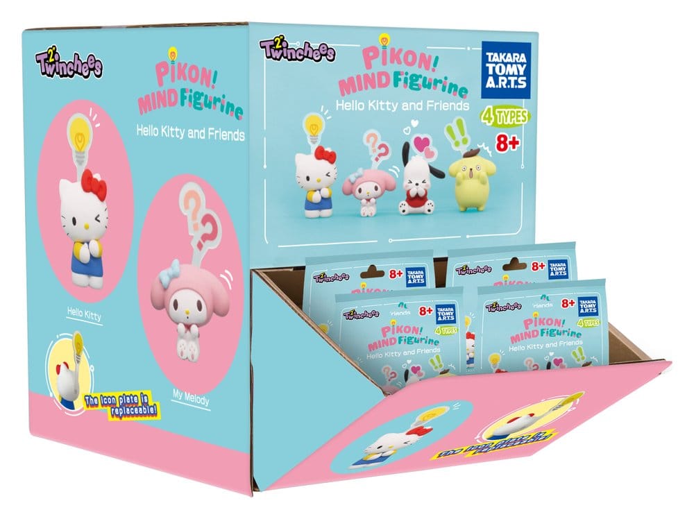 Sanrio Minifiguras Twinchees Hello Kitty & Friends Pikon Mind 5 cm Blind Pack Expositor (24)
