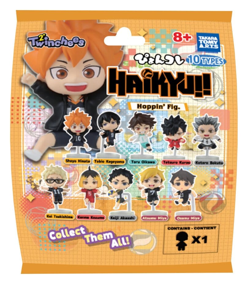 Haikyu!! Minifiguras Twinchees Hoppin' 5 cm Blind Pack Expositor (24)