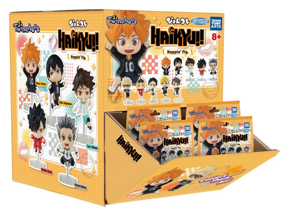 Haikyu!! Minifiguras Twinchees Hoppin' 5 cm Blind Pack Expositor (24)