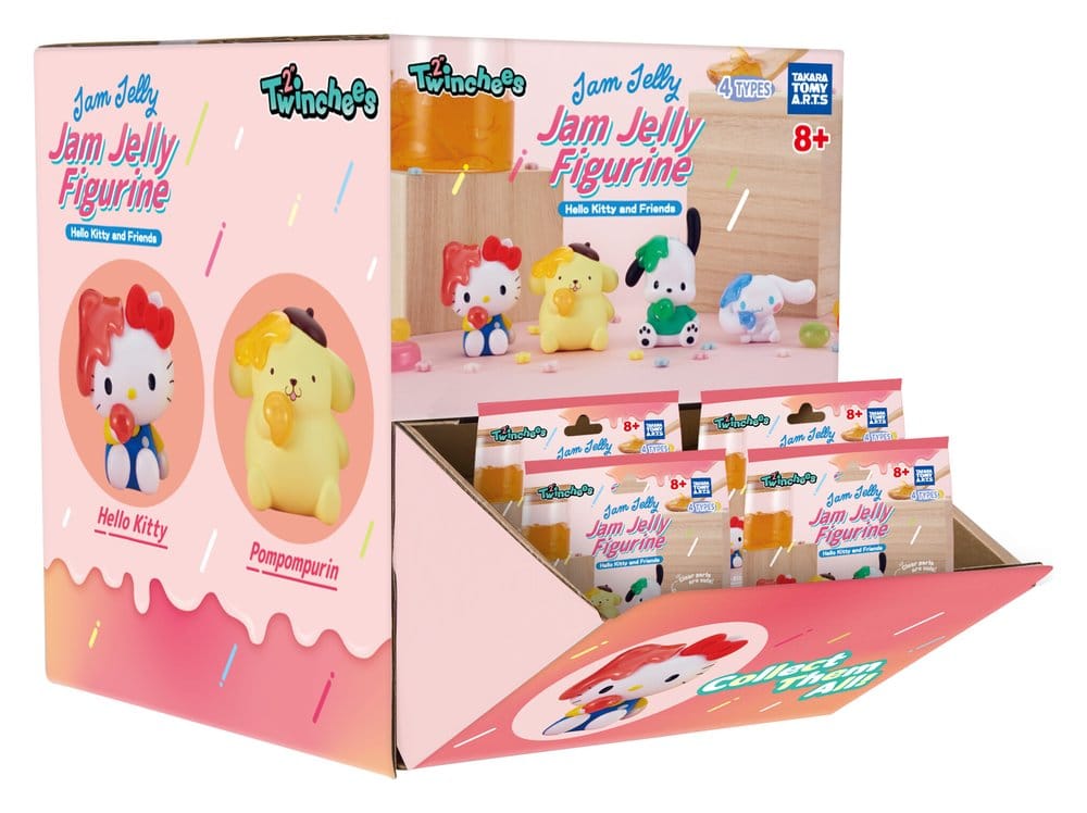 Sanrio Minifiguras Twinchees Hello Kitty & Friends Jam Jelly 5 cm Blind Pack Expositor (24)