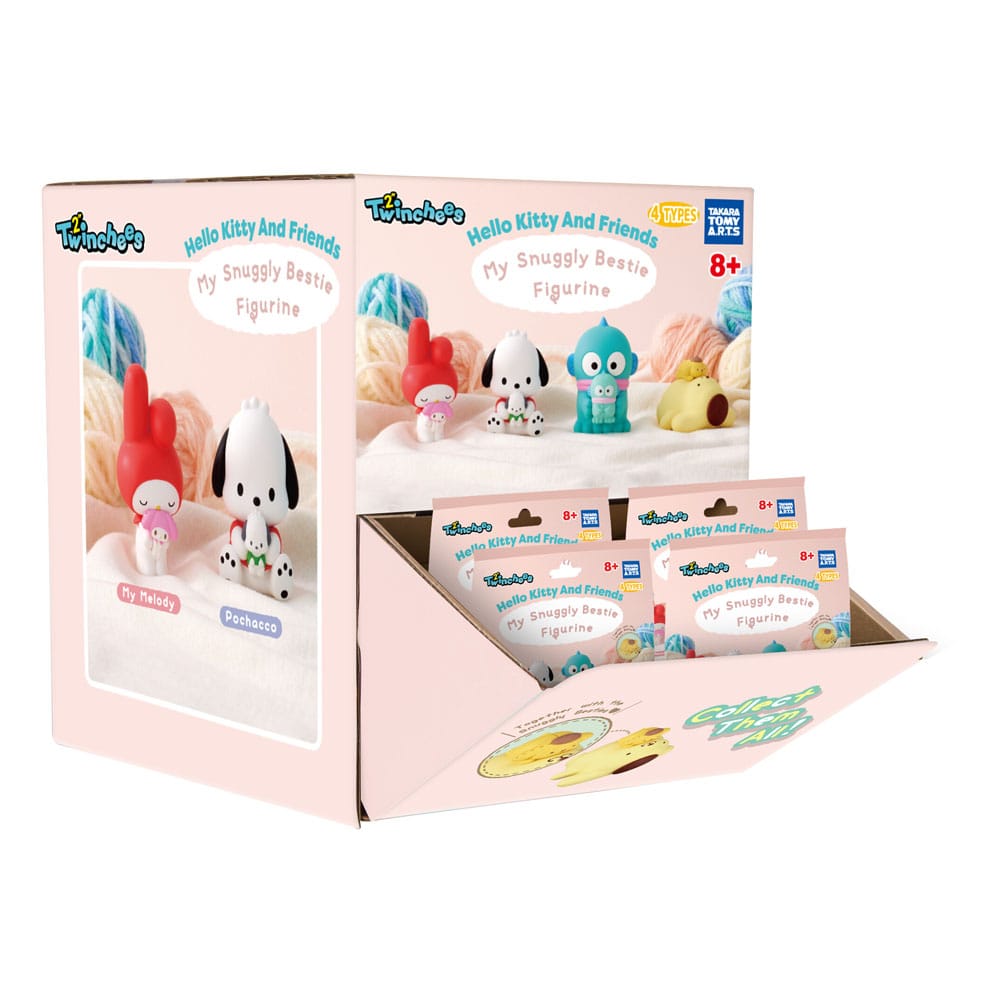Sanrio Minifiguras Twinchees Hello Kitty & Friends My Cuddly Buddy 5 cm Blind Pack Expositor (24)