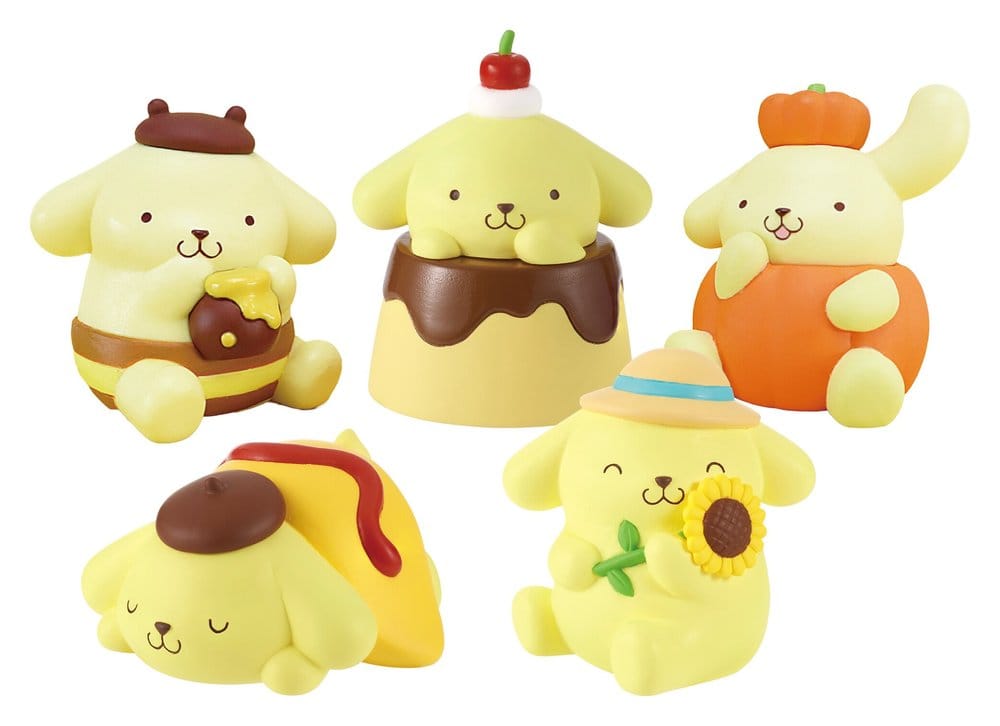 Sanrio Minifiguras Twinchees Pompompurin My Fav Color 5 cm Blind Pack Expositor (24) Frikytopia