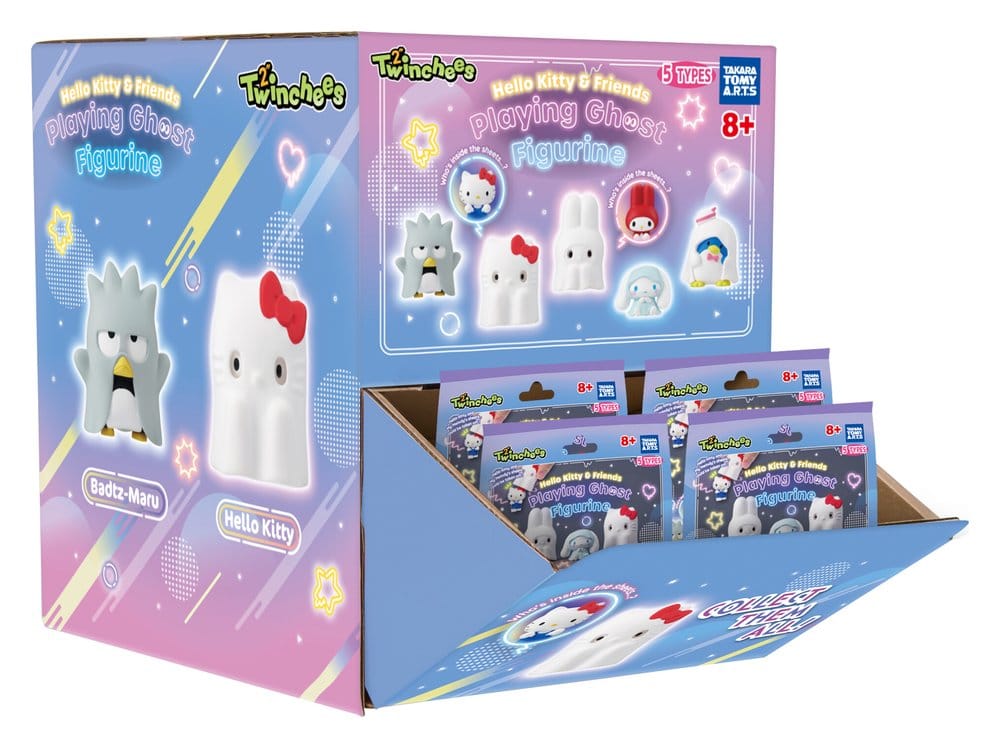 Sanrio Minifiguras Twinchees Hello Kitty & Friends Playing Ghost 5 cm Blind Pack Expositor (24)