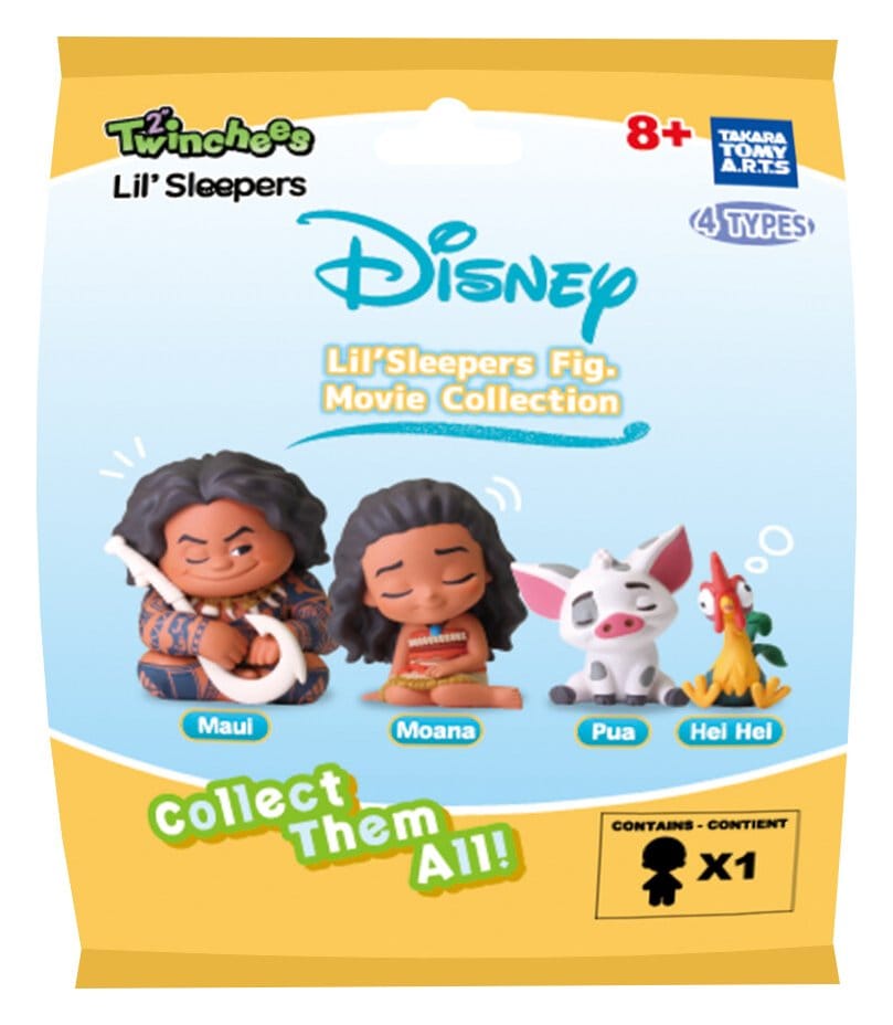 Moana Minifiguras Twinchees Lil' Sleepers 5 cm Blind Pack Expositor (24)
