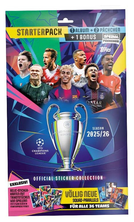 Liga de Campeones de la UEFA 2025/26 Sticker Collection Starter Pack Frikytopia