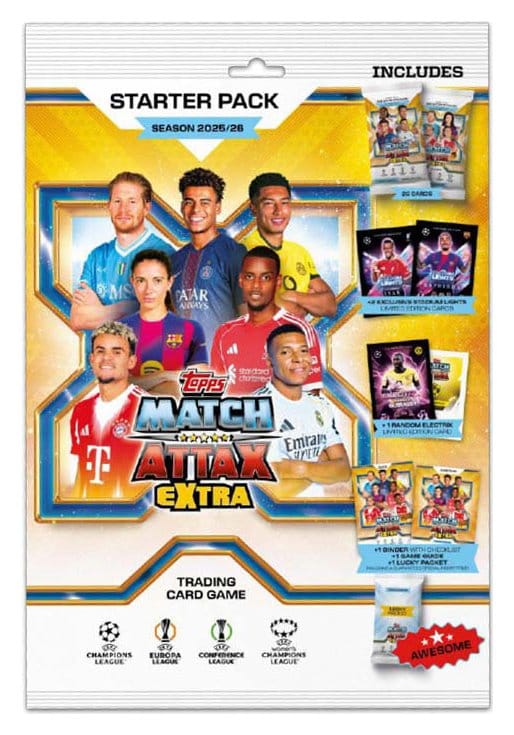 UEFA Champions League Match Attax Extra Cartas Coleccionables 2025/26 Starter Pack